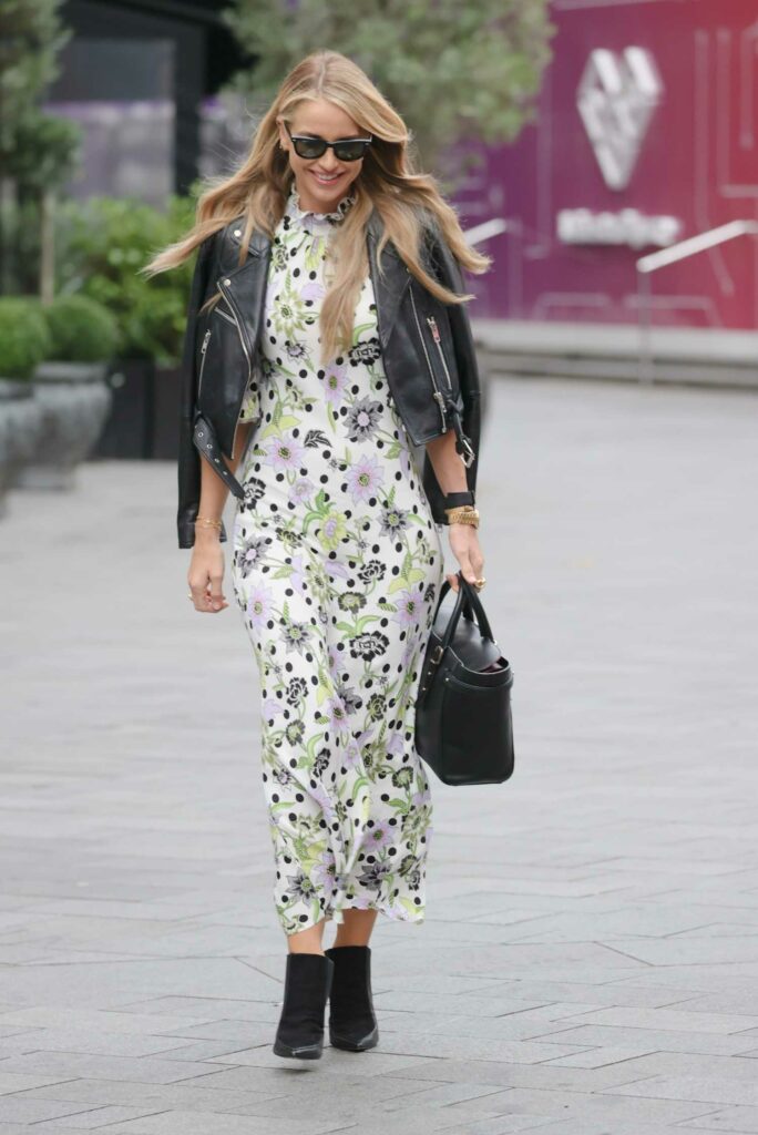 Vogue Williams in a Floral Maxi Dress
