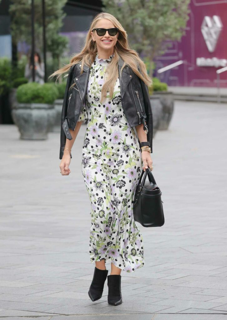 Vogue Williams in a Floral Maxi Dress