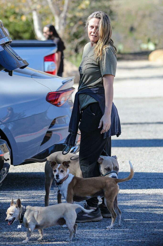 Alicia Silverstone in an Olive Tee