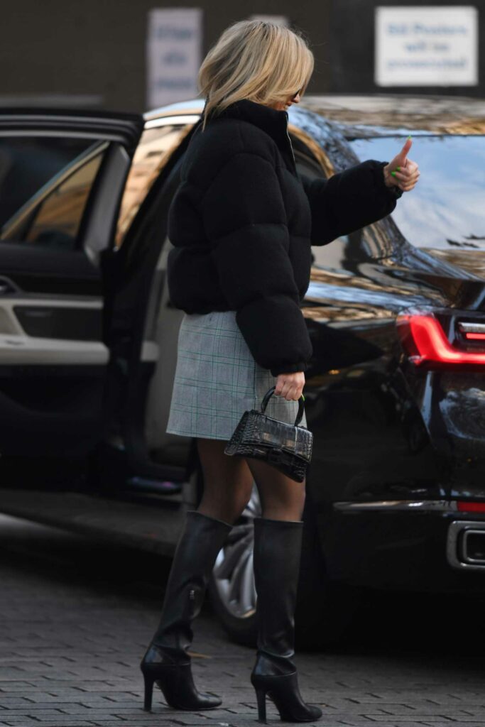 Ashley Roberts in a Black Jacket