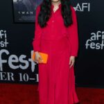 Awkwafina Attends the Swan Song World Premiere During 2021 AFI Fest at the TCL Chinese Theatre IMAX in Hollywood