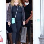 Catherine Bach in a Black Outfit Goes Shopping with Her Partner Peter Repovich in Los Angeles