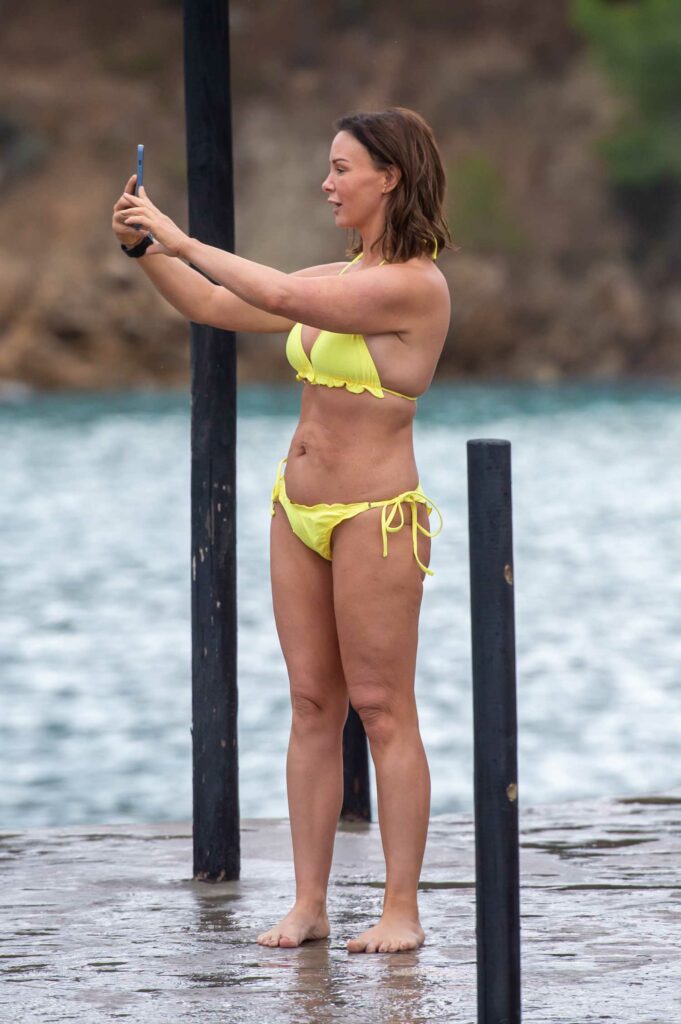 Chanelle Hayes in a Yellow Bikini