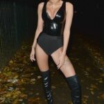 Chloe Veitch Arrives at a Halloween Party in Chelsea, London