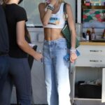 Delilah Hamlin in a Blue Jeans Was Seen Out in West Hollywood
