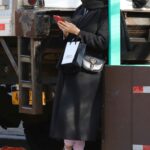 Diane Kruger in a Black Coat Leaves Her Workout in New York