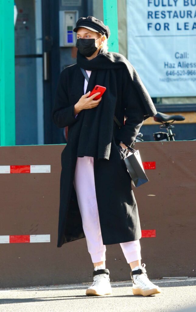 Diane Kruger in a Black Coat