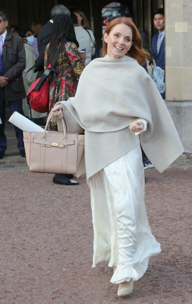 Geri Halliwell in a White Dress