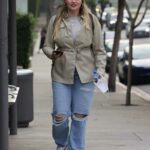 Iskra Lawrence in a Blue Ripped Jeans Was Seen Out in West Hollywood