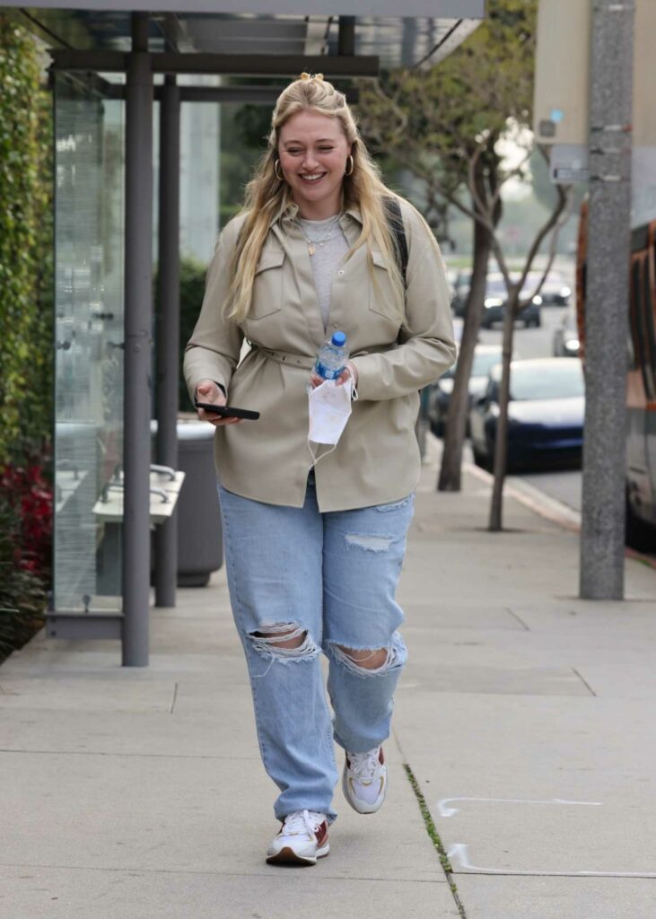 Iskra Lawrence in a Blue Ripped Jeans
