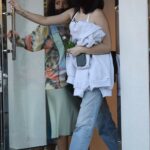 Jessie J in a Blue Ripped Jeans Leaves the Hair Salon London Bleach in West Hollywood