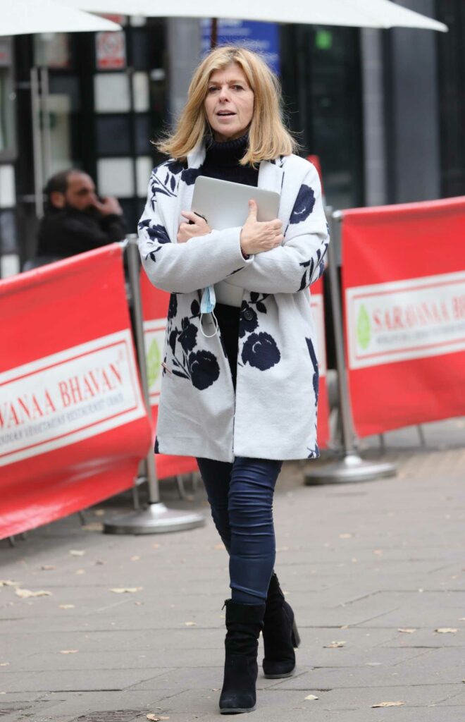 Kate Garraway in a White Jacket