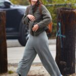 Leighton Meester in a Grey Sweatpants Was Seen Out in Malibu