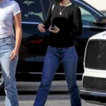 Lily-Rose Depp in a Black Sweater Was Seen Out with a Friend in Beverly Hills
