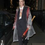 Lottie Moss Arrives at a Halloween Party at Isabel in London