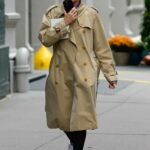 Naomi Watts in a Beige Trench Coat Was Seen Out in Tribeca in New York