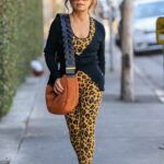 Paula Abdul in an Animal Print Leggings Was Seen Out in West Hollywood
