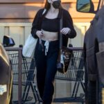 Scout Willis in a Black Protective Mask Stops by Lassens Natural Food and Vitamins in Los Angeles