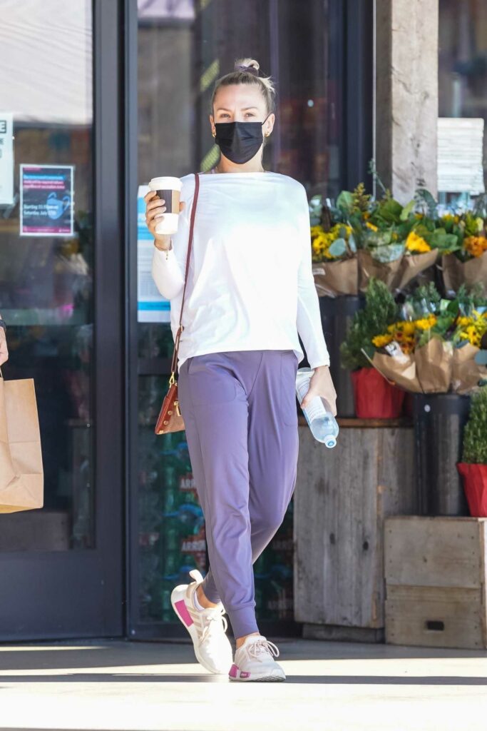 Sharna Burgess in a Purple Pants