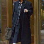 Shay Mitchell in a Black Cap Leaves Her Hotel in New York