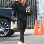 Suni Lee in a White Sneakers Leaves the Dancing With The Stars Rehearsal Studio in Los Angeles