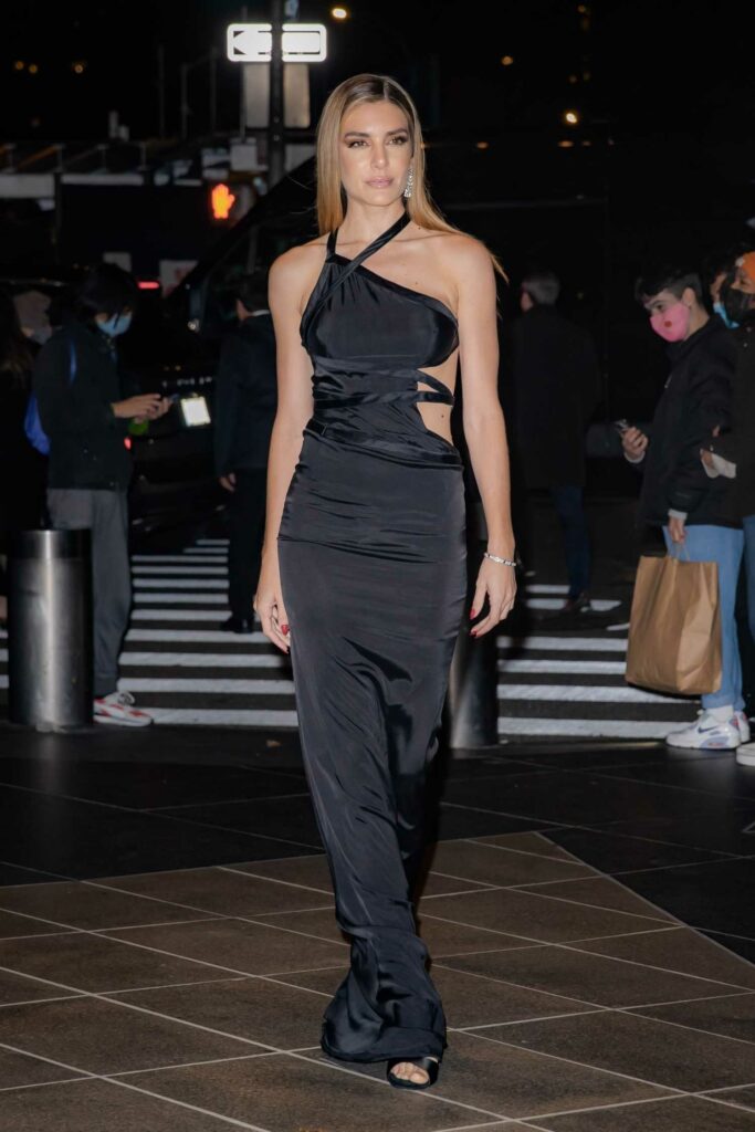 Valentina Ferrer in a Black Dress