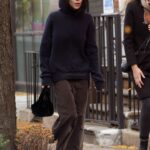 Zoe Kravitz in a Black Hoodie Was Seen Out in Brooklyn, New York