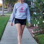 Blanca Blanco in a Grey Sweatshirt Was Seen Out in West Hollywood