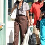 Gabrielle Union in a Brown Pants Enjoys a Christmas Shopping Trip in Maui