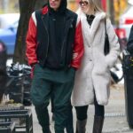 Hailey Clauson in a White Fur Coat Was Seen Out with Jullien Herrera in New York