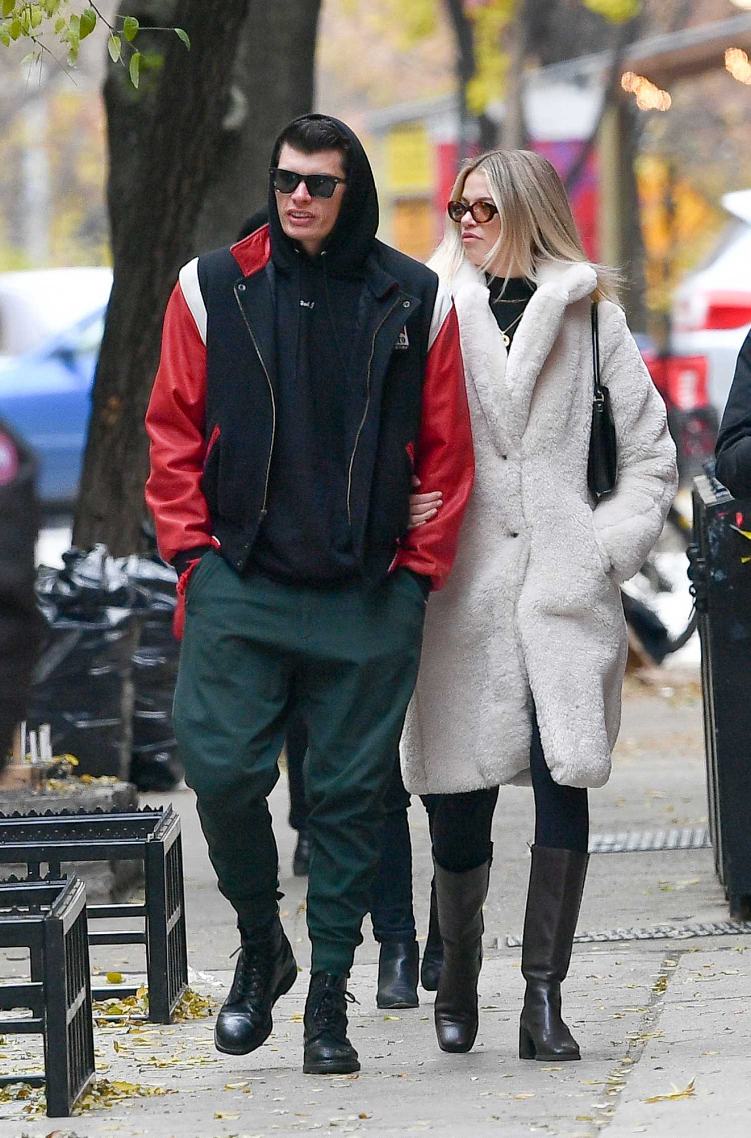 Hailey Clauson in a White Fur Coat Was Seen Out with Jullien Herrera in ...