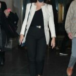 Kristin Davis in a Black Protective Mask Arrives at The Today Show in New York
