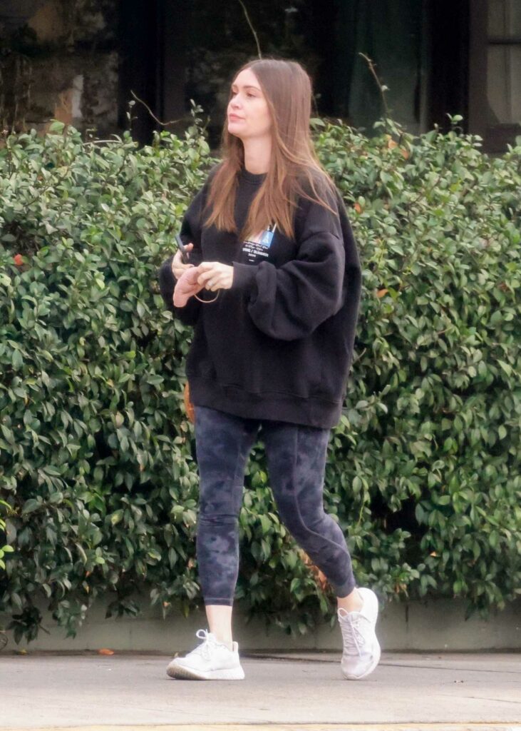 Lauren Parsekian in a Black Sweatshirt