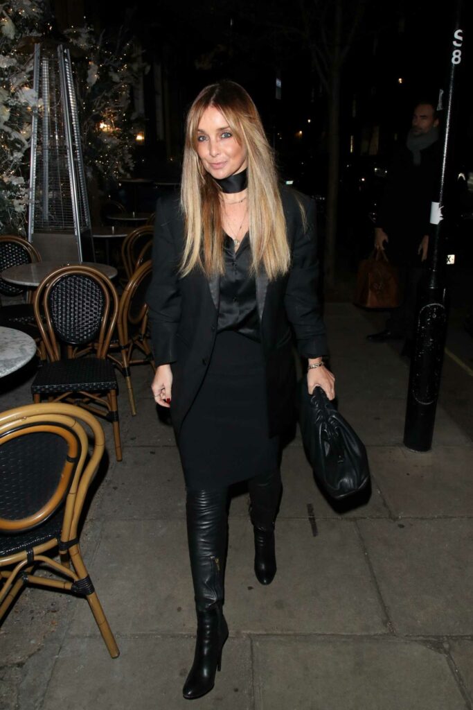 Louise Redknapp in a Black Outfit