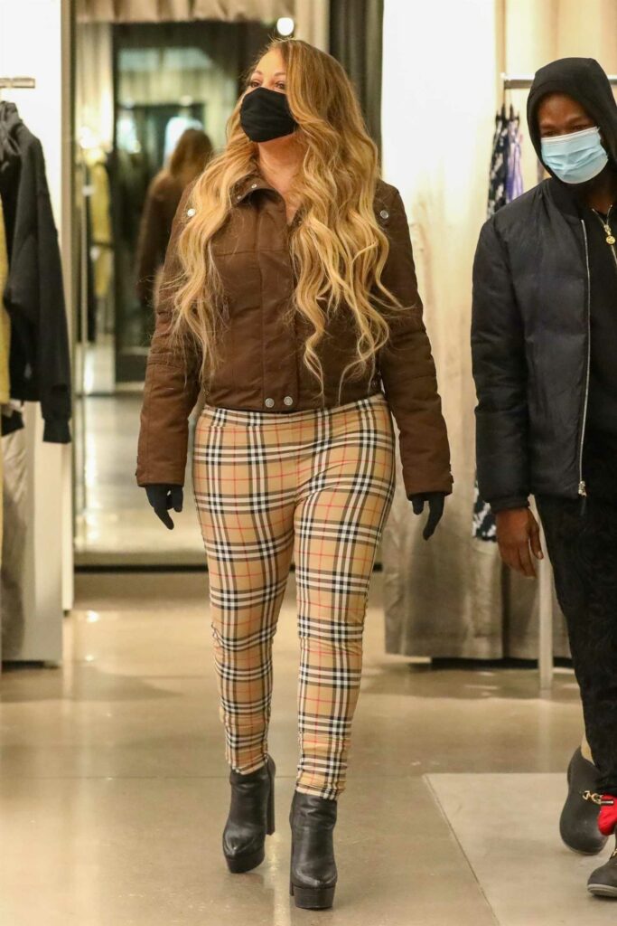 Mariah Carey in a Plaid Pants
