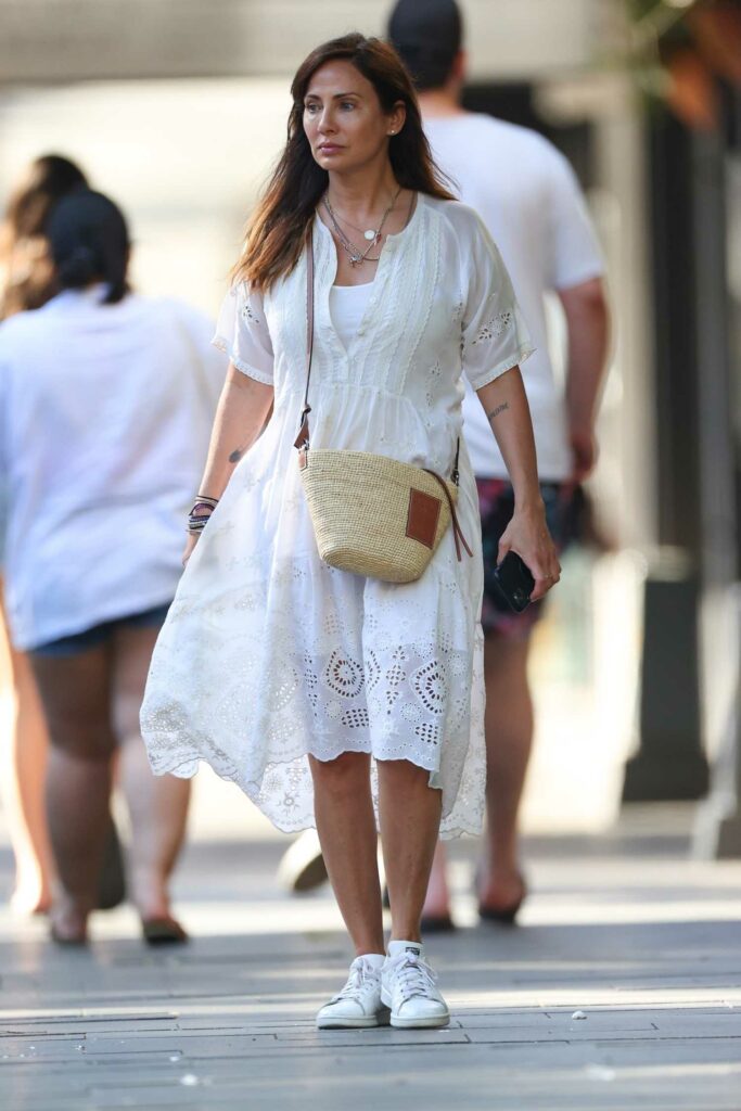 Natalie Imbruglia in a White Dress