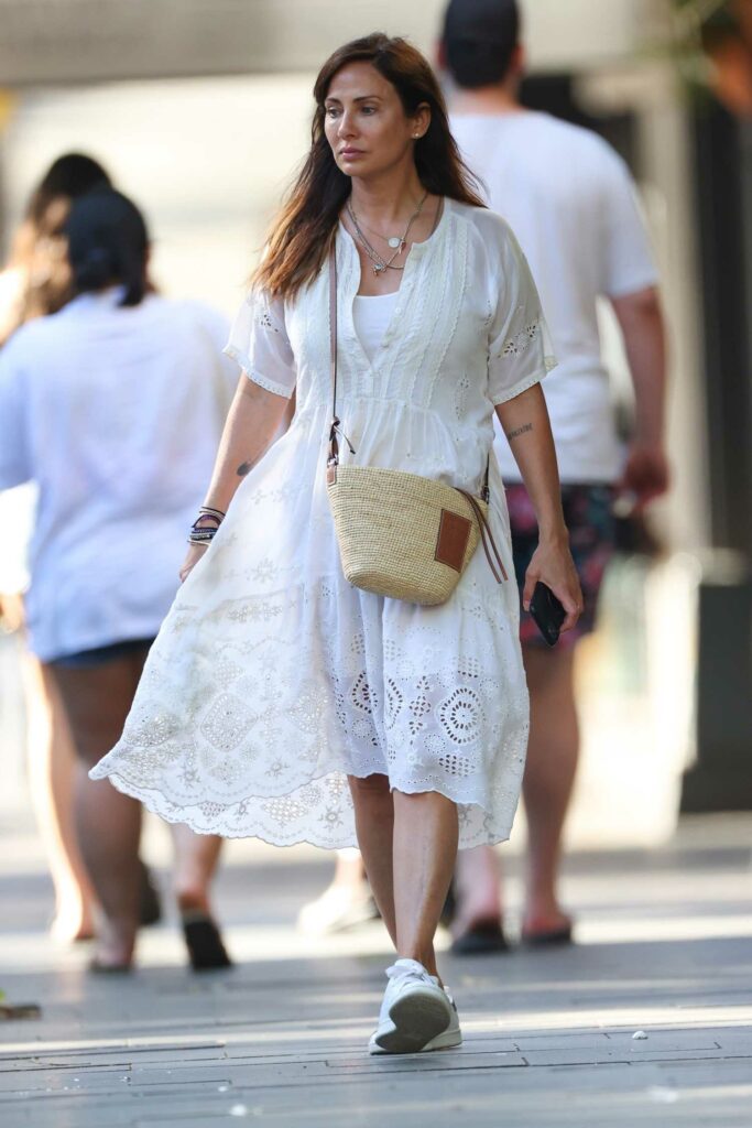 Natalie Imbruglia in a White Dress