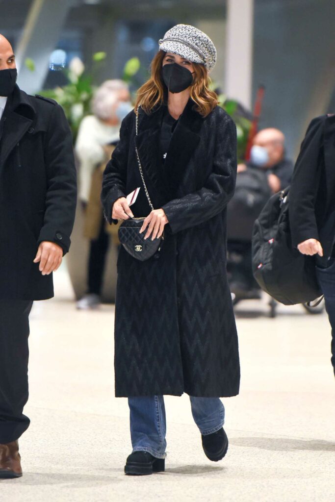 Penelope Cruz in a Black Coat