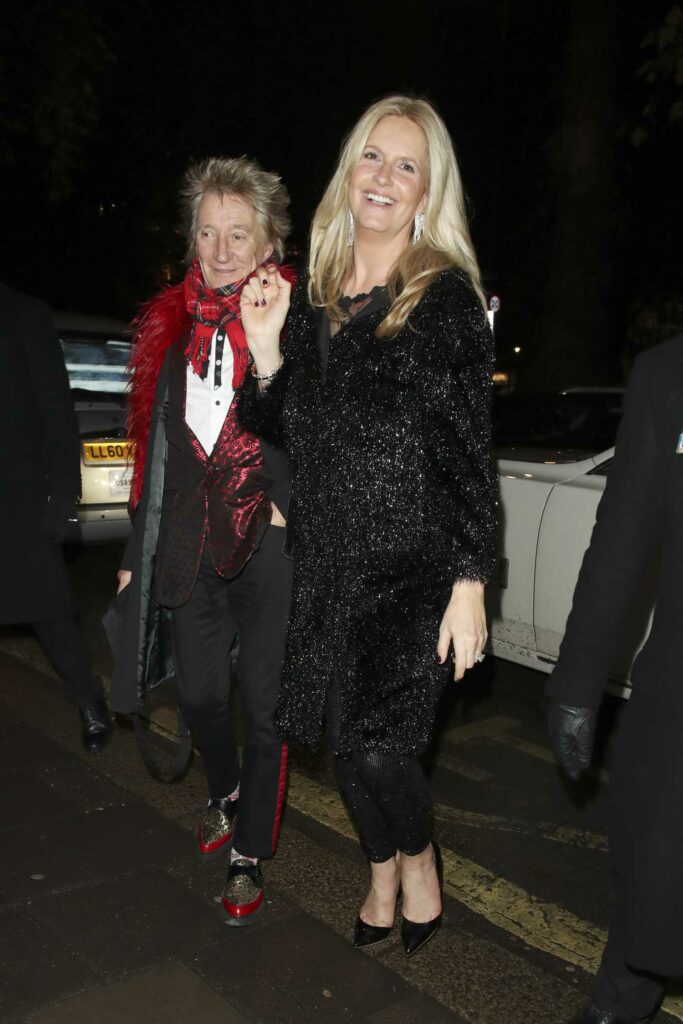 Penny Lancaster in a Black Outfit