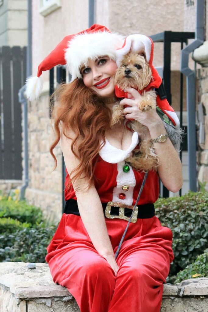 Phoebe Price Dressed as Miss Clause