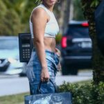 Audri Nix in a White Top Was Seen Out with Kanye West in Miami