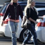 Braunwyn Windham-Burke in a Blue Ripped Jeans Was Seen Out with New Girlfriend Victoria Brito in Palm Springs