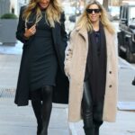 Kelly Bensimon in a Black Coat Was Seen Out with Lynne Mazin in New York