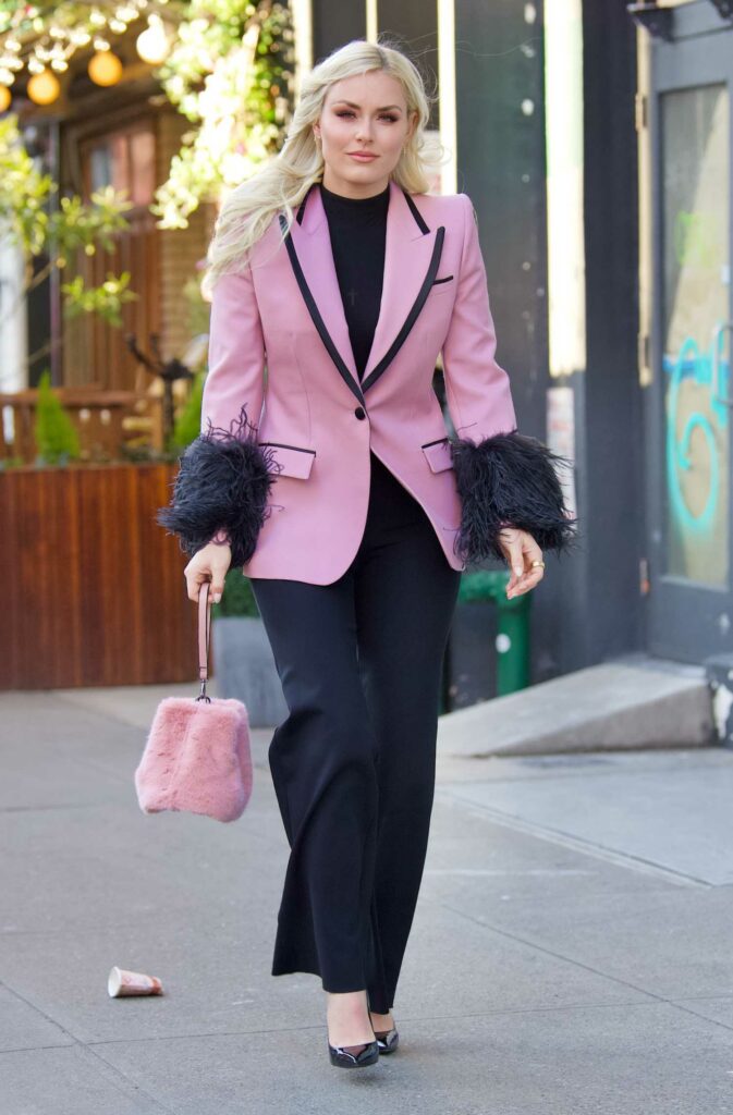 Lindsey Vonn in a Pink Blazer
