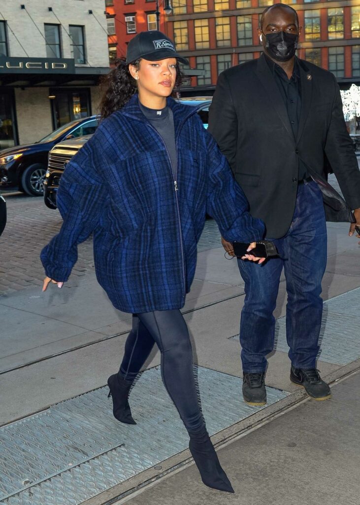 Rihanna in a Blue Jacket
