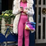 Amy Hart in a Pink Workout Ensemble Was Seen Out in London