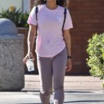 Christina Milian in a Pink Tee Was Seen Out in Studio City