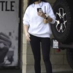Demi Moore in a White Sweatshirt Leaves Her Morning Workout in Los Angeles