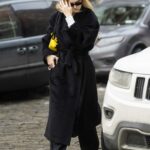 Gigi Hadid in a Black Coat Was Seen Out in New York