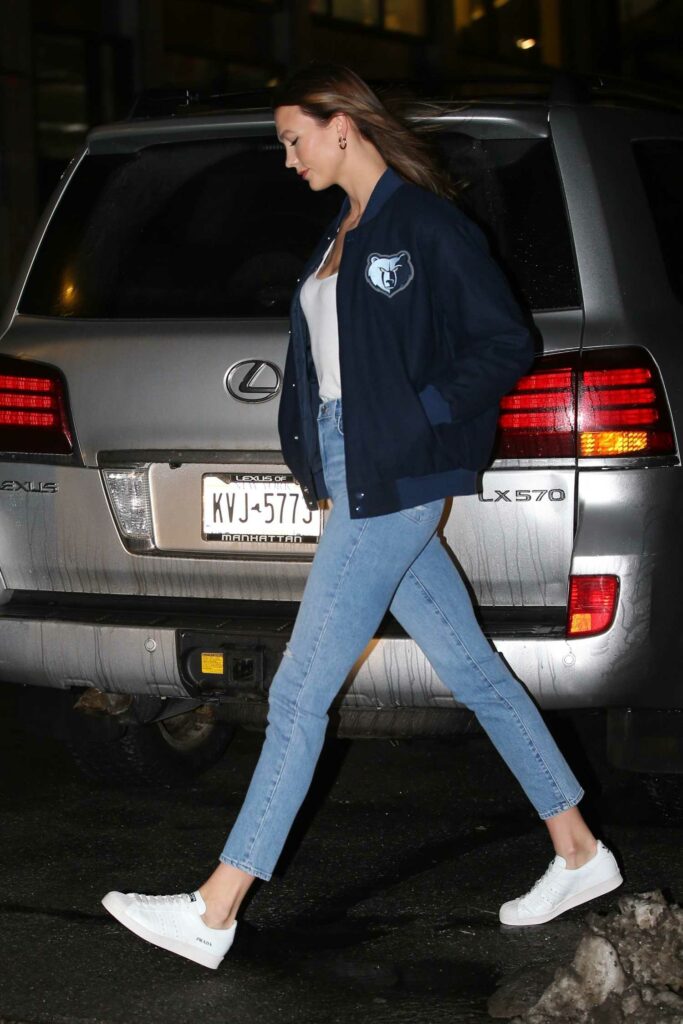 Karlie Kloss in a White Sneakers